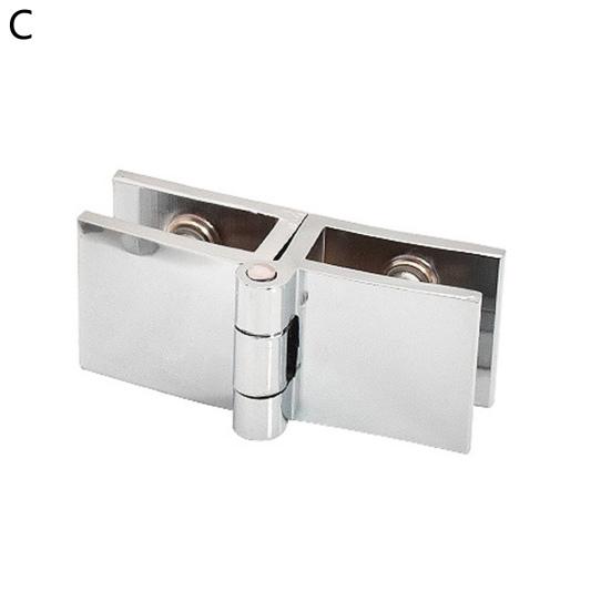 Стеклянная петля Прочный длительный срок службы Поворотная простая эксплуатация Антикоррозийная петля для ванной комнаты Сплав без перфорации Петля для стеклянной двери в помещении