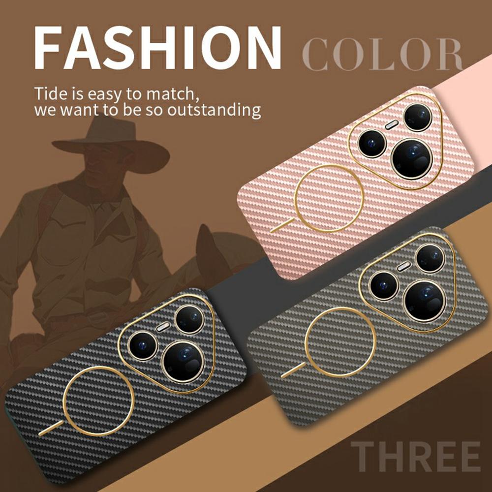 For Huawei Pura 80 Ultra Phone Case Carbon Fiber Textured Electroplated TPU Back Cover