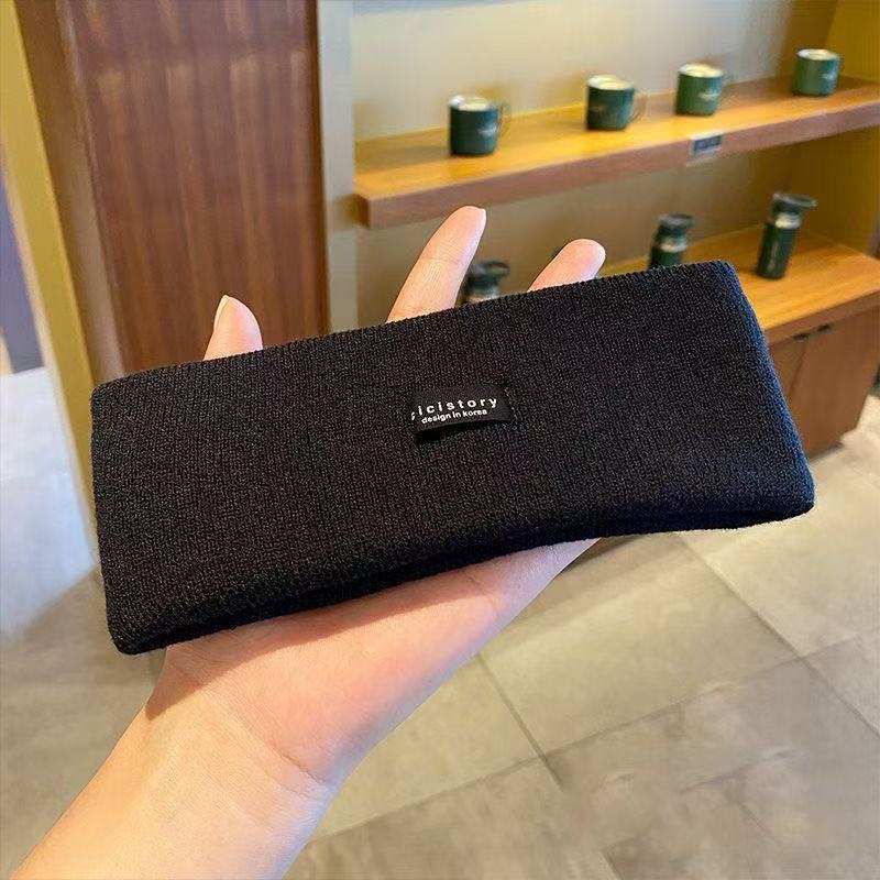 Мода Наружу Универсальная Повязка для Волос Спорт Высокоэластичная Потовпитывающая Повязка на Голову Острая Девочка Тонкая Вязаная Повязка для Волос Головной Убор Женская Мода
