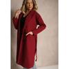 2025 Fall Winter Double Breasted Wool Blend Coat Women Warm Lined Real Pockets