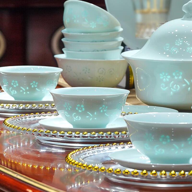 Набор столовой посуды AoWei Jingdezhen Yingqing Linglong