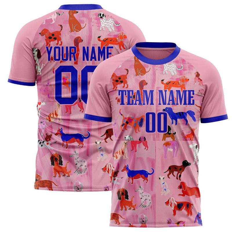 Индивидуальная футболка с названием команды, номером и именем, персонализированная спортивная футболка с круглым вырезом розового цвета, свободная быстросохнущая командная форма