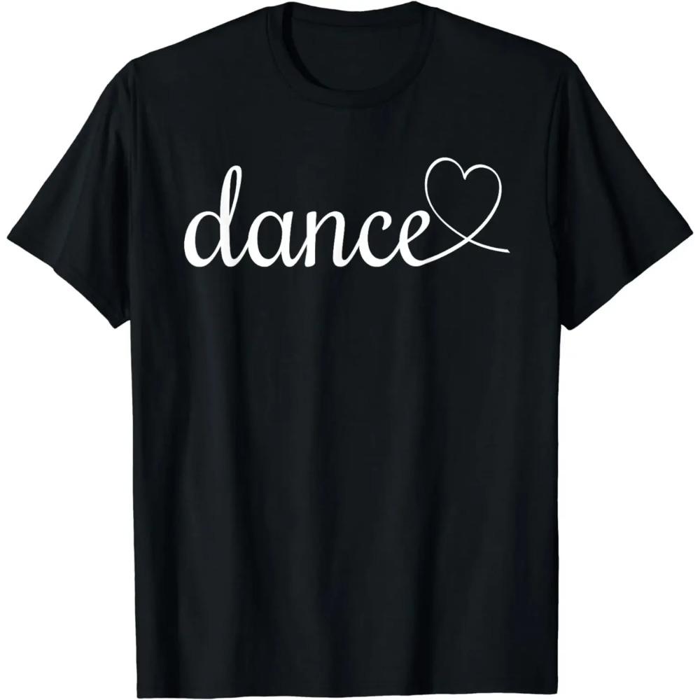 Love Dance Милая танцевальная футболка Графические футболки Kawaii Одежда Рубашки для женщин Ropa De Mujer