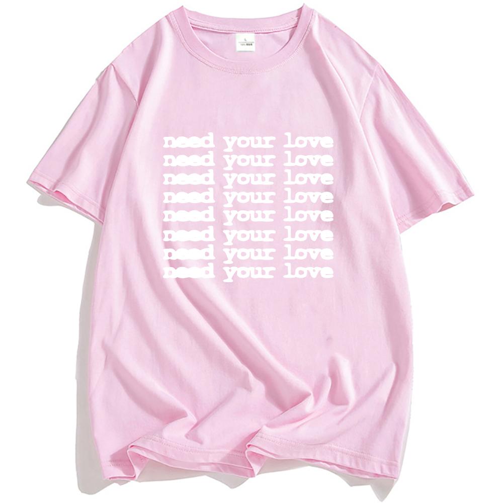 Single Need Your Love T-shirt Band OneRepublic Design Printing Tshirts Unisex Streetwear Short Sleeve Cotton O-neck Tees Male