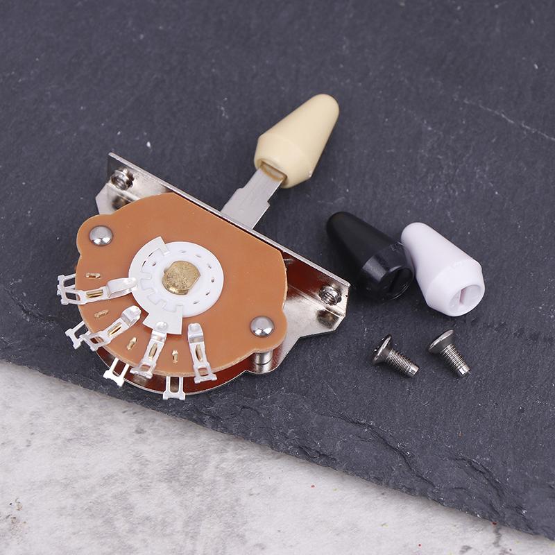 1Pc 3 Way 5 Way Electric Guitar Switch Metal Plastic Tips Switch With Screws Pickup Selector Electric Guitar Accessories