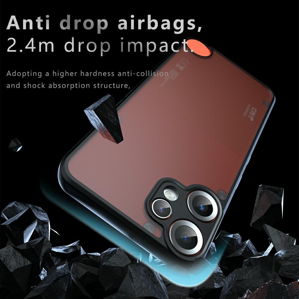 For Nothing CMF Phone 2 Pro Case Skin-Touch TPU + PC Matte Phone Back Cover, Transparent Black