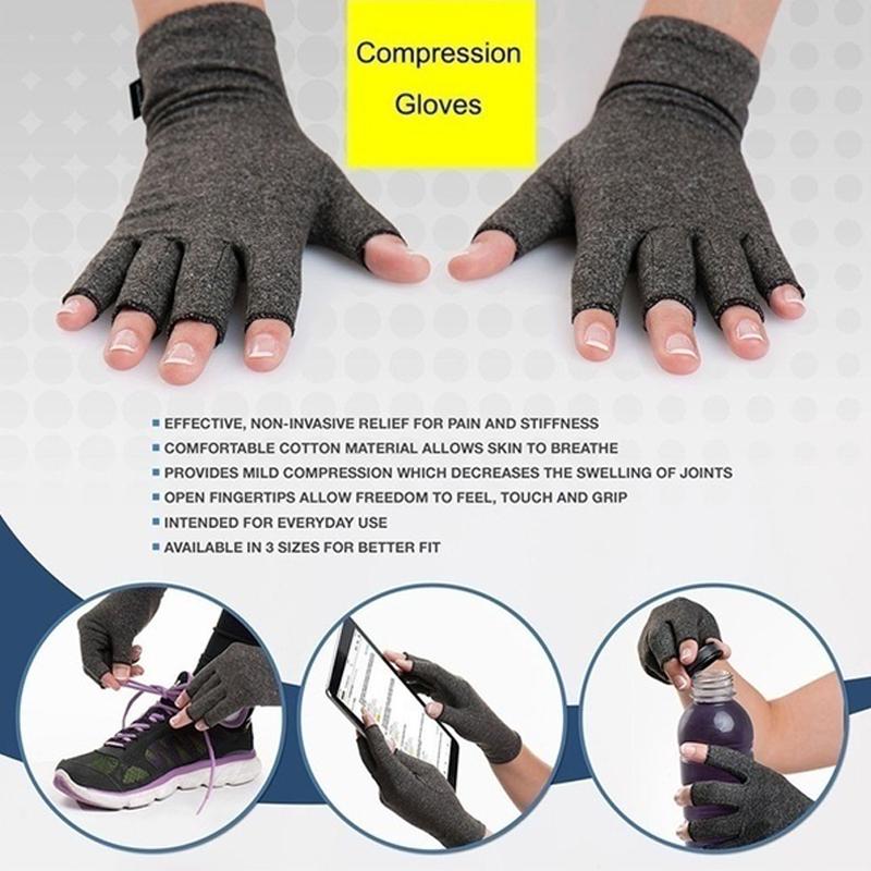 1Pair Sleeve Gloves Therapy Gloves Brace Fashion Anti Arthritis Wrist Support