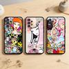 AAA Япония T-Tokidokis Чехол для телефона для Samsung Galaxy A73,A72,A71,A70,A53,A52,A51,Другие Мягкий черный чехол
