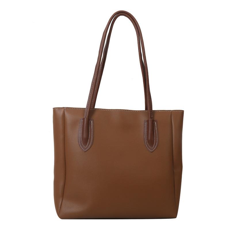 Модная женская сумка-тоут из искусственной кожи большой вместимости 2023 трендовая уличный стиль сумка на плечо