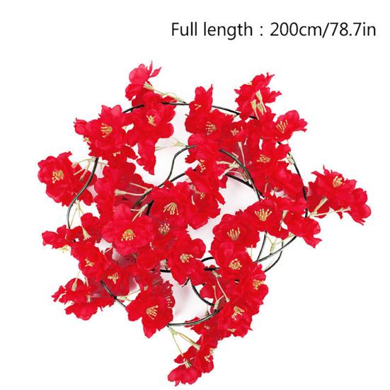 200 см искусственные цветы вишни виноградная лоза свадебная арка вечерние украшения стены