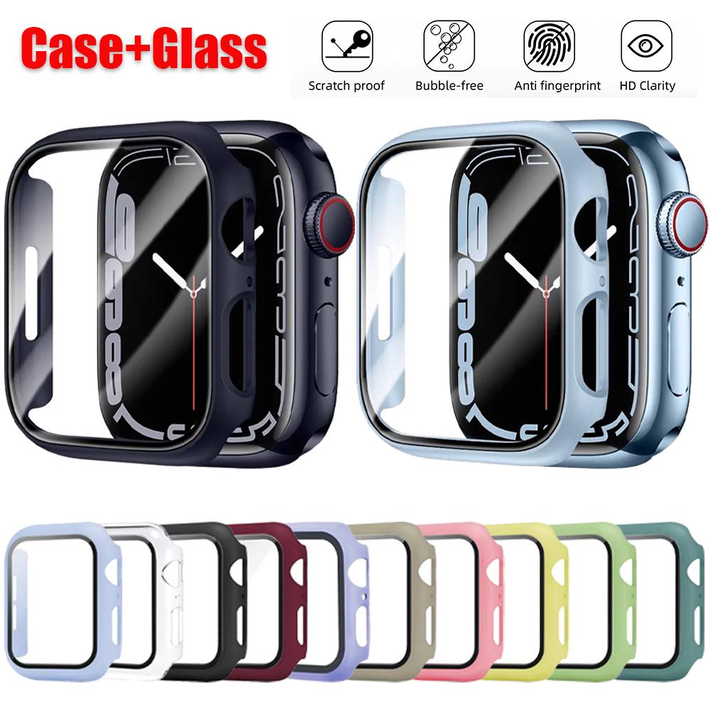 Чехол для Apple Watch 46мм 42мм 49мм 45мм 41мм 44мм 40мм PC Бампер Защитный рукав от падения iWatch Серия 11 10 Ultra 9 8 7 SE