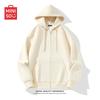MINISO Men's 330G Heavyweight Loose Hooded Cardigan Sweatshirt