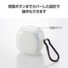 ELECOM Earphone Case LinkBuds Open Can be charged while in the case Shockproof carabiner included TPU material Clear TWS-SO242UCCR