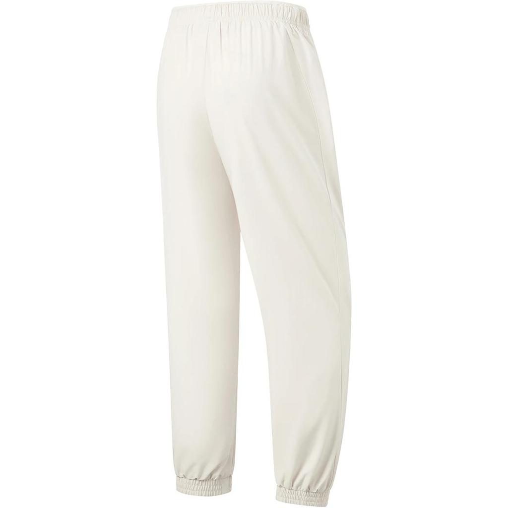 Li Ning Fitness Series однотонные, со средней талией, удобные, дышащие, с манжетами, спортивные длинные брюки для женщин, серебристо-березово-серые AYKU478-2