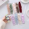 Fashion Hair Ring Strap For Apple Watch 8 7 Band 45 44mm Fabric Wristband for Iwatch Series SE 6 5 4 3 41 40 42 38mm Bracelets