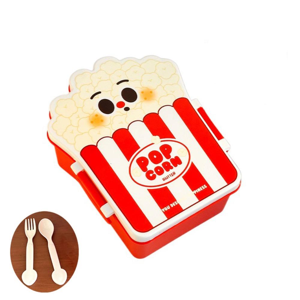 Microwaveable Student Lunch Boxes Separated Food Storage Container Hamburger Lunch Box School