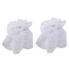 1 Pair Detachable Wrist Cuffs Sweet Floral Ruffled Elastic Hand Sleeve Black White Fake Cuffs Wristband Accessories