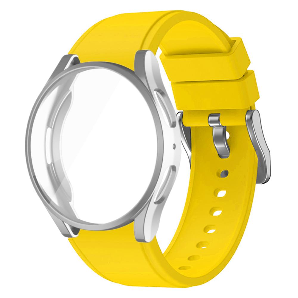 Защитный чехол + ремешок для Samsung Galaxy Watch 4/5/6, 40 мм, 44 мм, мягкий чехол из ТПУ + браслет для Galaxy Watch 6, классический ремешок 43 мм, 47 мм
