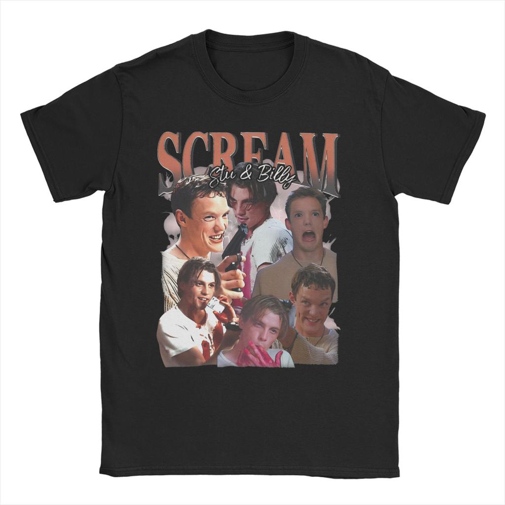 Unisex WoUnisexs TShirts Hello Sidney 30th Horror Movie Halloween Crazy Pure Cotton Tee Shirt Short Sleeve T Shirt O Neck Clothes