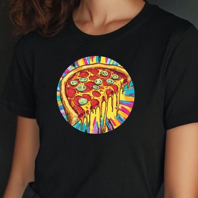 T-Shirt Frauen Pizza Pop Art Motiv Baumwolle Größe S Bis 3XLWird In Neuem Fenster Oder Tab Geöffnet