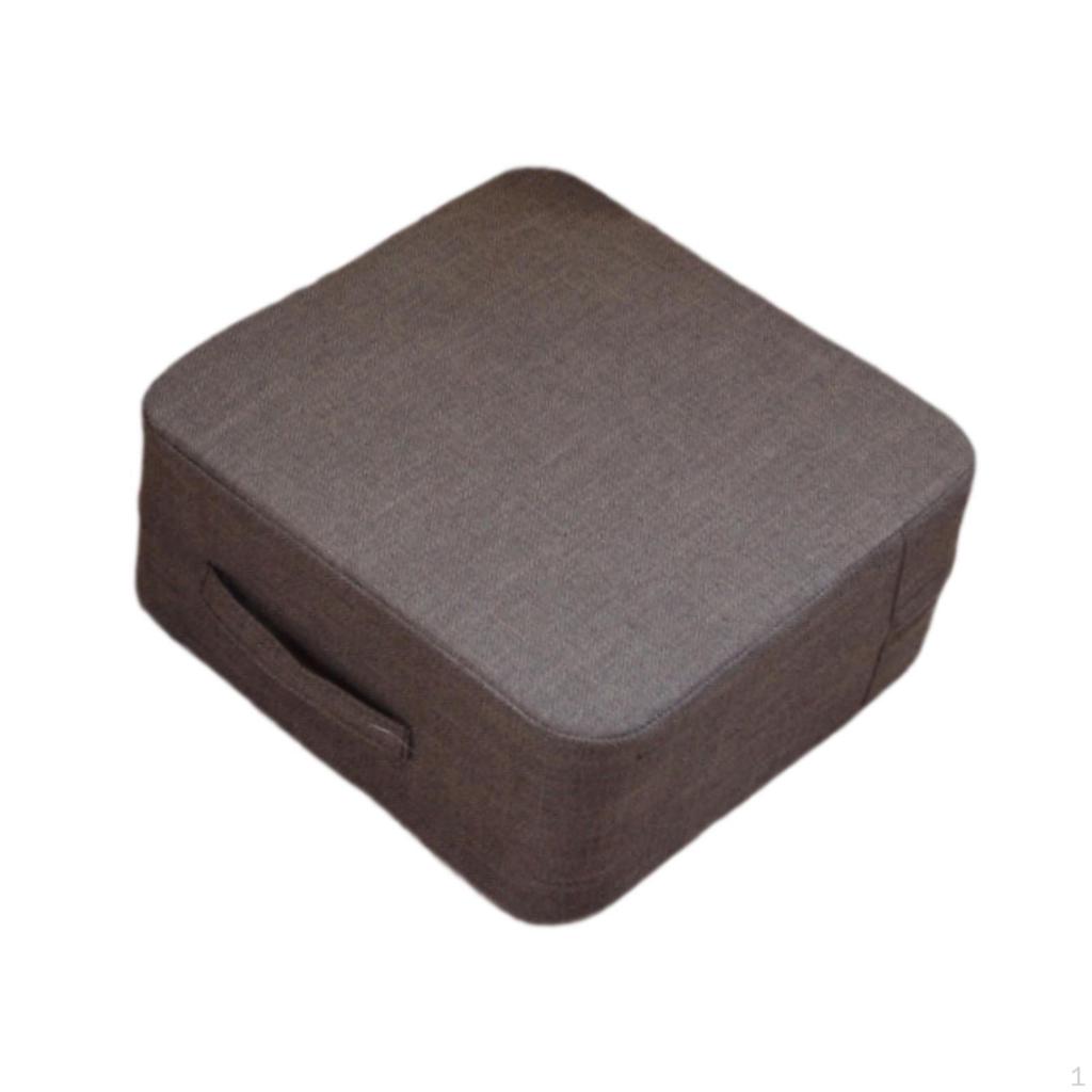 Удобная квадратная подушка для сиденья 15,75x15,75x7,09 дюйма для использования на балконе