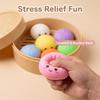 1 Set Soft  Steamed Bun Fidget Toy Colorful Stress Reliever for Office Home Travel Relaxation Gift