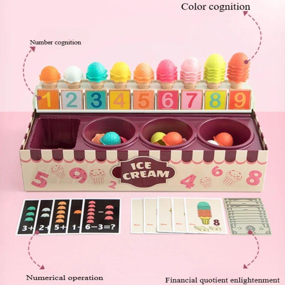 Plastic Pretend Play Food Toy Play House Math Learning Toy  Party Favor Gift