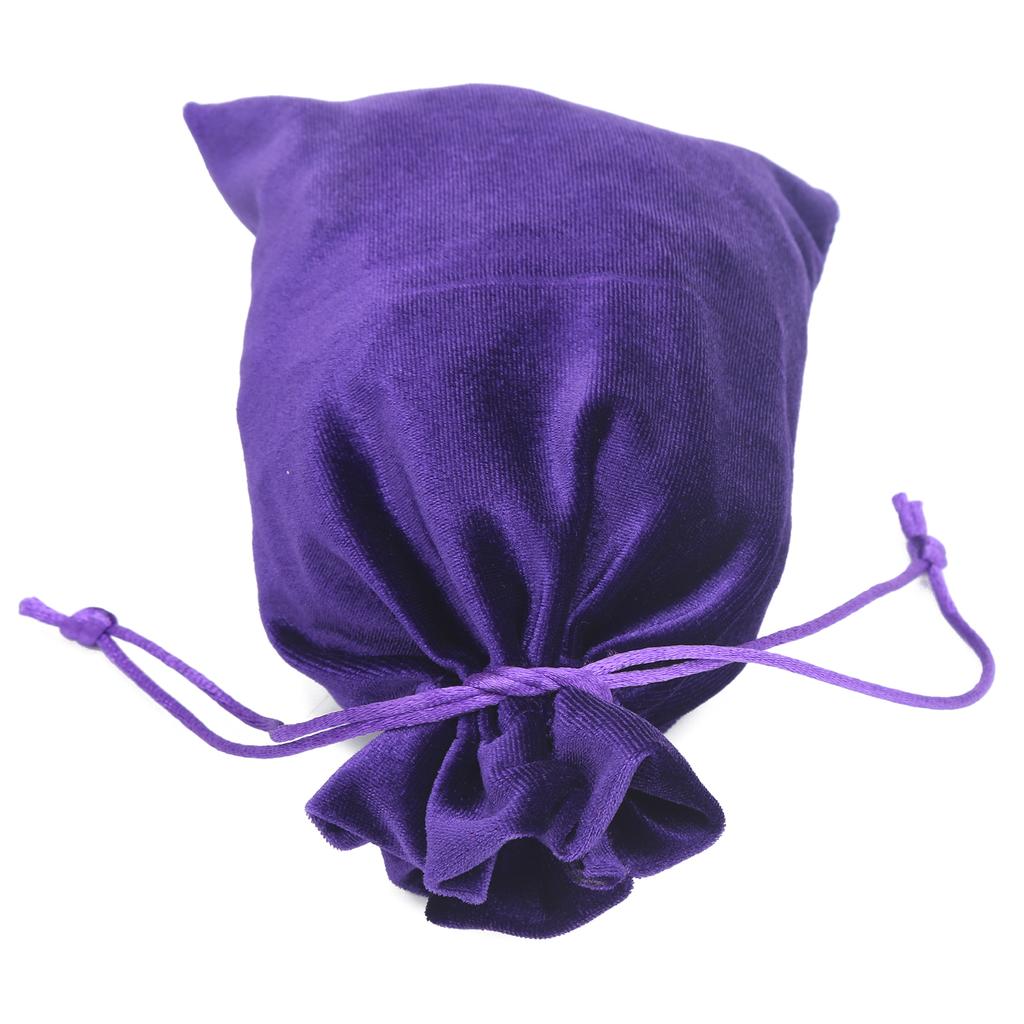 Бархатный мешочек для Таро, сумка для хранения на шнурке, для игральных карт, ювелирных изделий, монет, аксессуаров, фиолетовый
