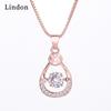 Женское ожерелье Lindon, кулон из медного сплава, циркон, модный подарок