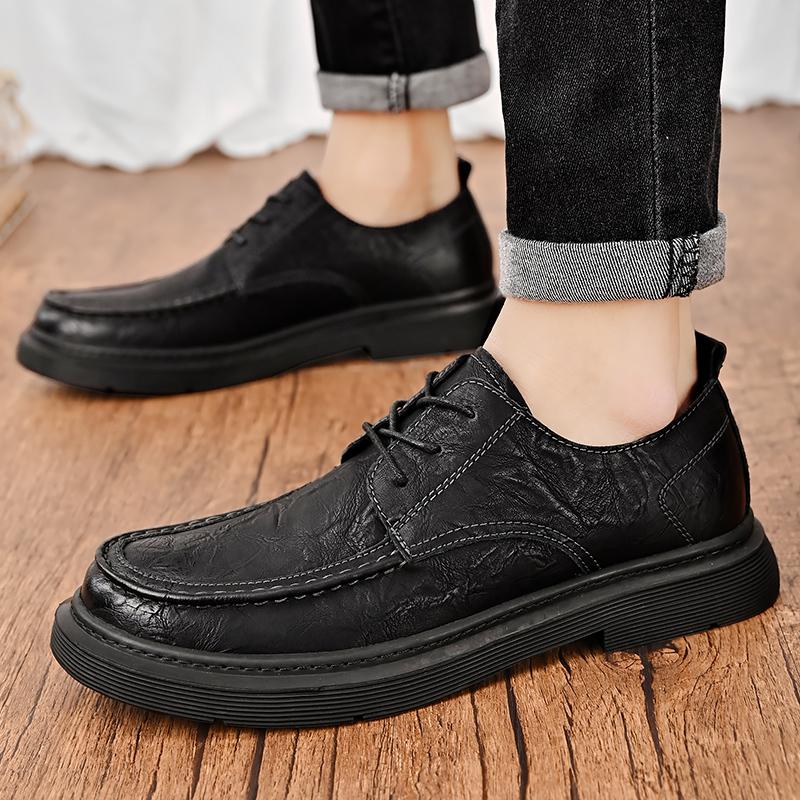 Men's Leather Shoes 2024 New Breathable Business Dress Shoes Men's Social Shoes Casual Loafers for Men