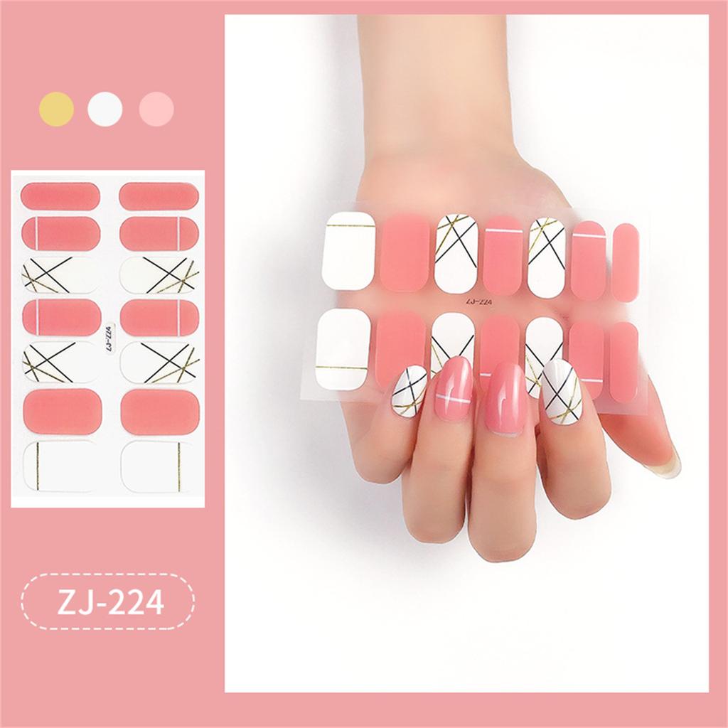 16 Strips Glitter Nail Wraps for Women Nail Polish Strips Self Adhesive Nail Polish Stickers Fingernail Manicure Sticker