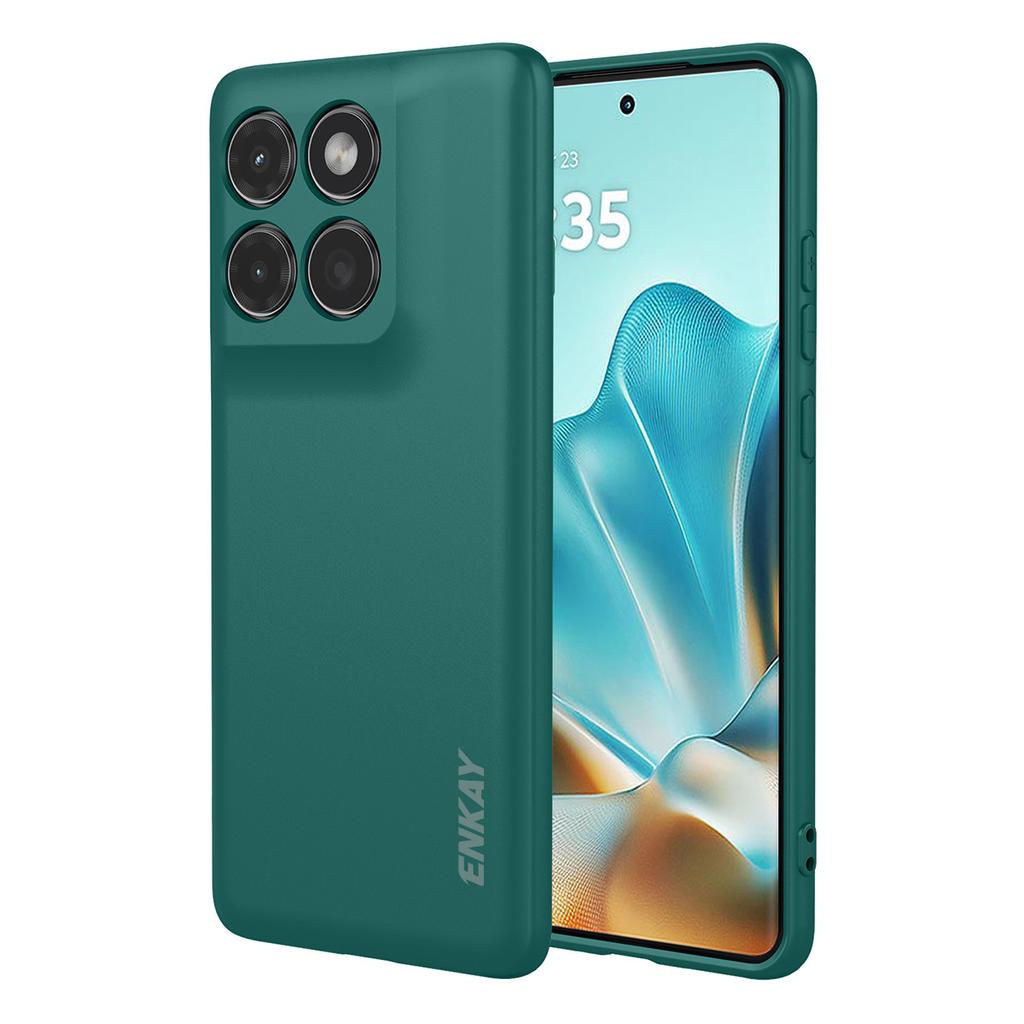 Силиконовый чехол для Motorola Edge 60 Fusion 5G/Motorola Edge 60 5G ENKAY HAT PRINCE с прямыми краями, задняя крышка для мобильного телефона