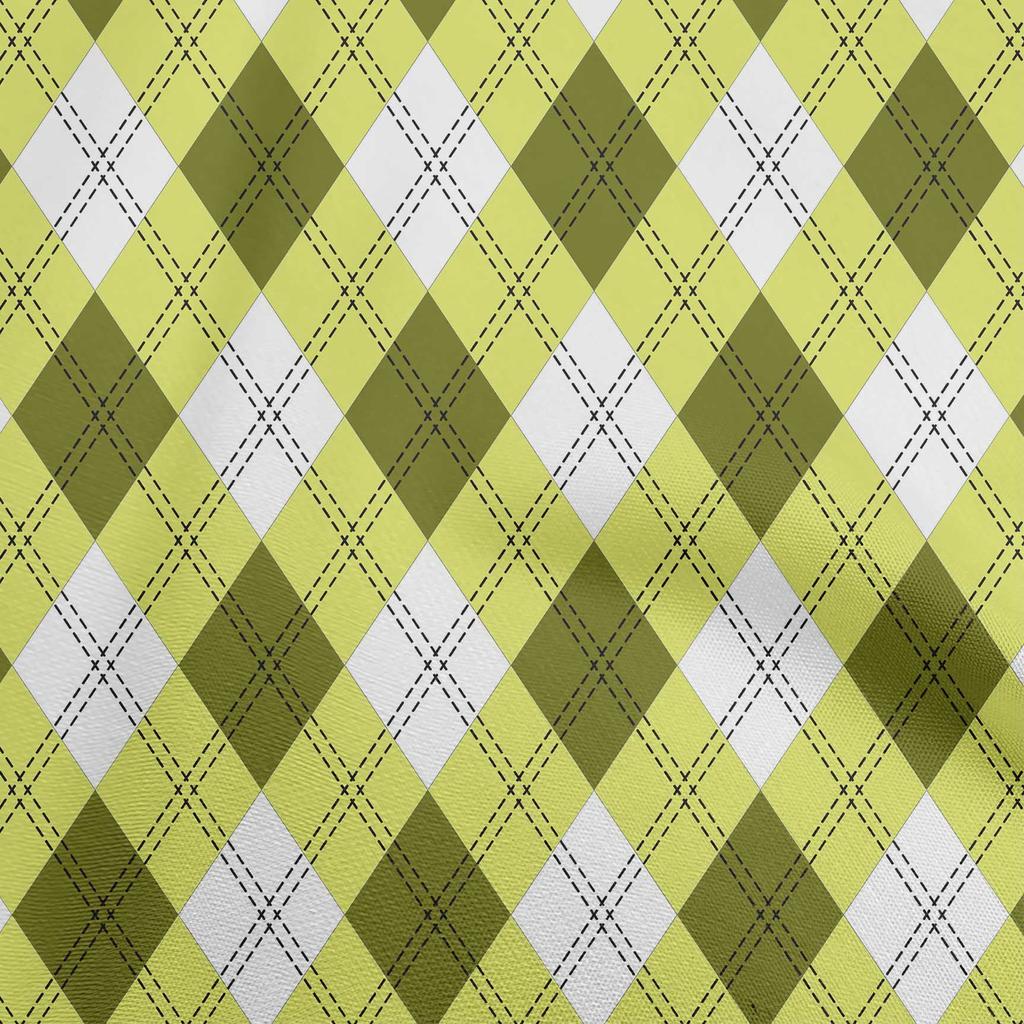 oneOone Хлопчатобумажная гибкая ткань темно-оливково-зеленого цвета в клетку, швейный материал, ткань с принтом в ярдах, 40 дюймов