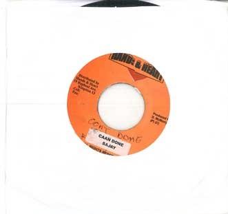 7-дюймовая пластинка SAJAY - Caan Done NONE HANDS & HEART 2003 Ямайка Регги, Ска и Даб Б/у