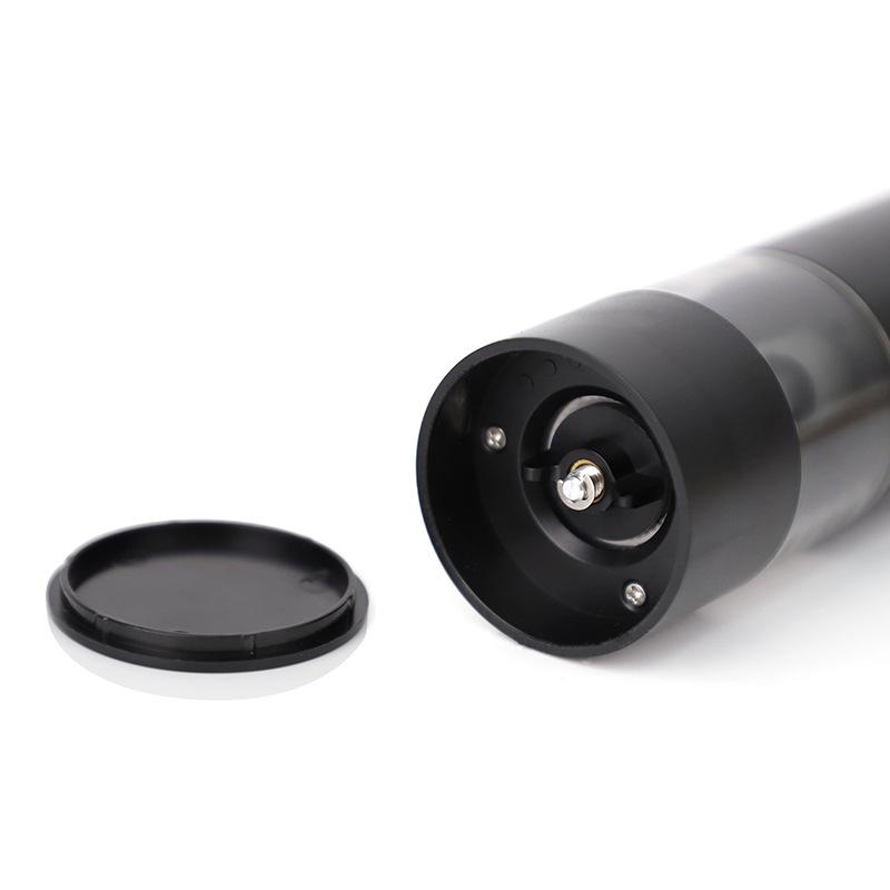 1 шт. электрическая мельница для перца, черная с USB-портом для зарядки, электрическая кнопка для черного перца