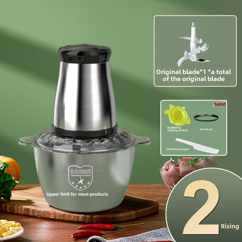 Stainless Steel Meat Grinder Multifunction Food Processor Vegetable Cutter High Power Home Meat Mincer