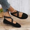 2024 New Women Shoes Fashionable Slip-on Women's Flat Shoes Shallow Suede Women's Shoe Round Toe Solid Color Women's Flat Shoes