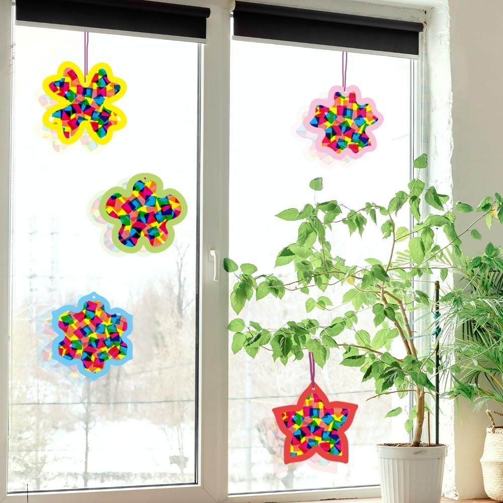 Ability Training Paper Cutting Kit Creative Handmade Suncatchers Craft Classroom Party