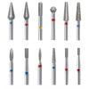 10Pcs Russian style Nail Art Drill Bit Kits Cuticle Nail Grinding Bits  for Manicure Machine
