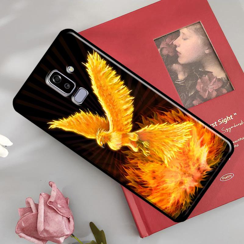Чехол с птицей Феникс для Samsung Galaxy J8 A9 2018 A3 A5 J1 2016 J3 J5 J7 2017 A6 A8 J4 J6 Plus Задняя крышка