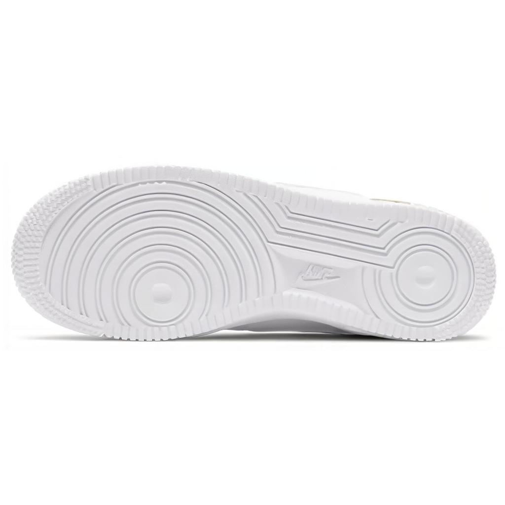 Nike Air Force 1 07 LV8 GS Gold Links Zebra Print Kids Sneakers White Saturn-Gold Black DH5480-100