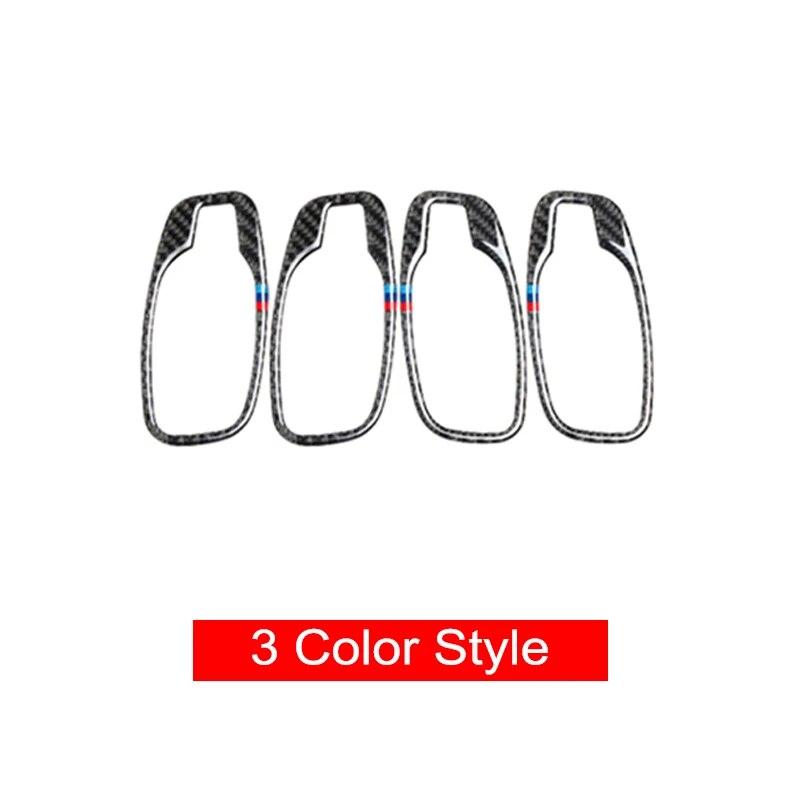 4 шт./компл., углеродное волокно, внутренняя дверная ручка, декоративные наклейки для BMW E60 5 серии 2005-2010, аксессуары для тюнинга автомобиля
