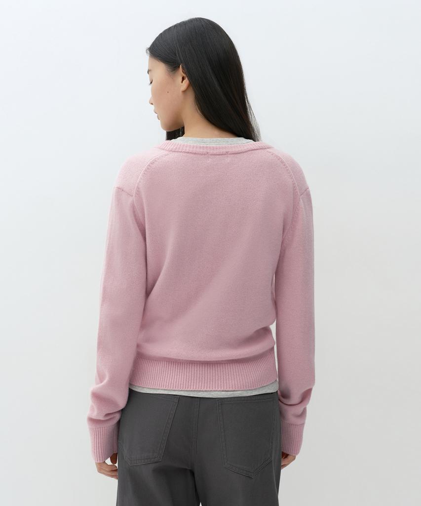 MUSINSA STANDARD WOMAN [Victoria Wool] Women'S V-Neck Knit [Pink]