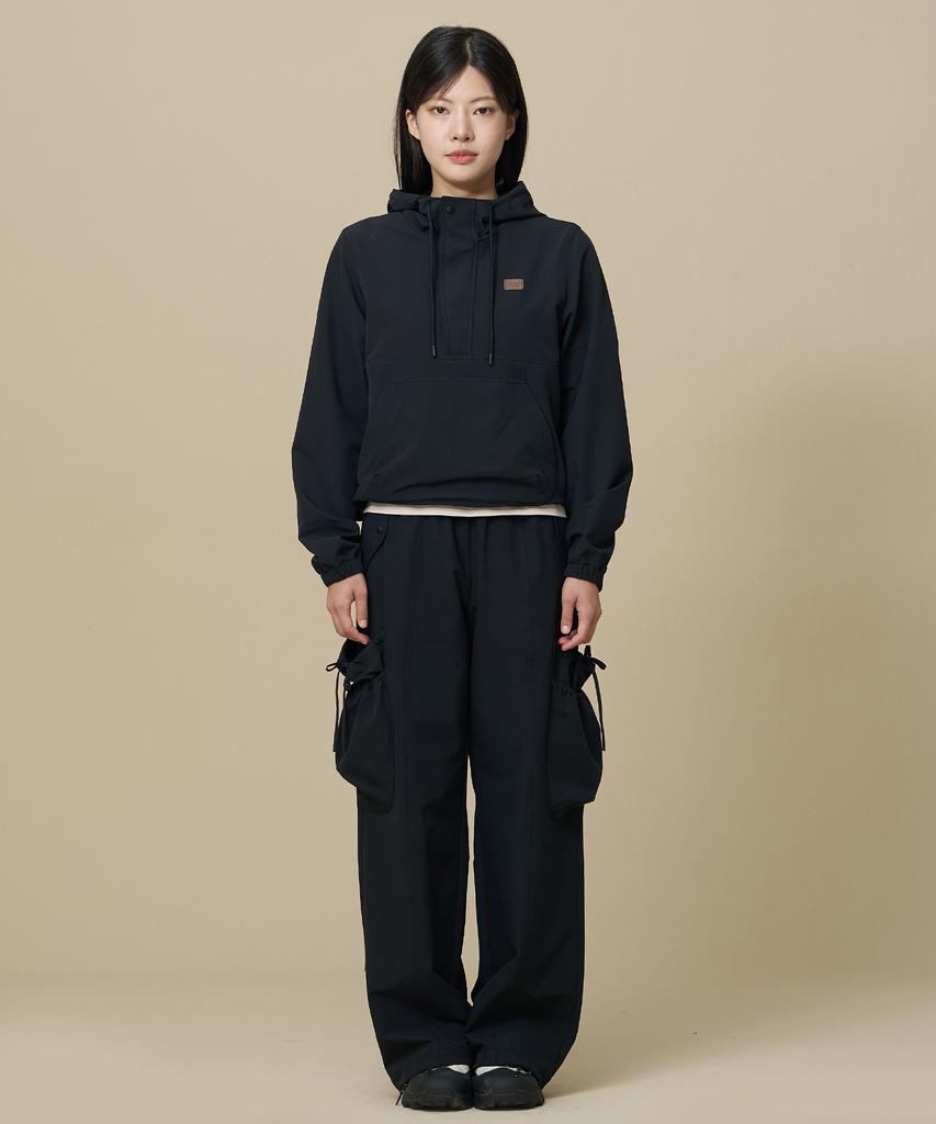 BBC EARTH W String Brushed Cargo Pants_Black