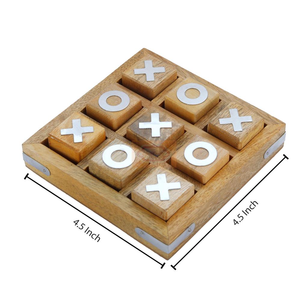 ShrijiCrafts Handmade Wooden Tic Tac Toe Настольная игра