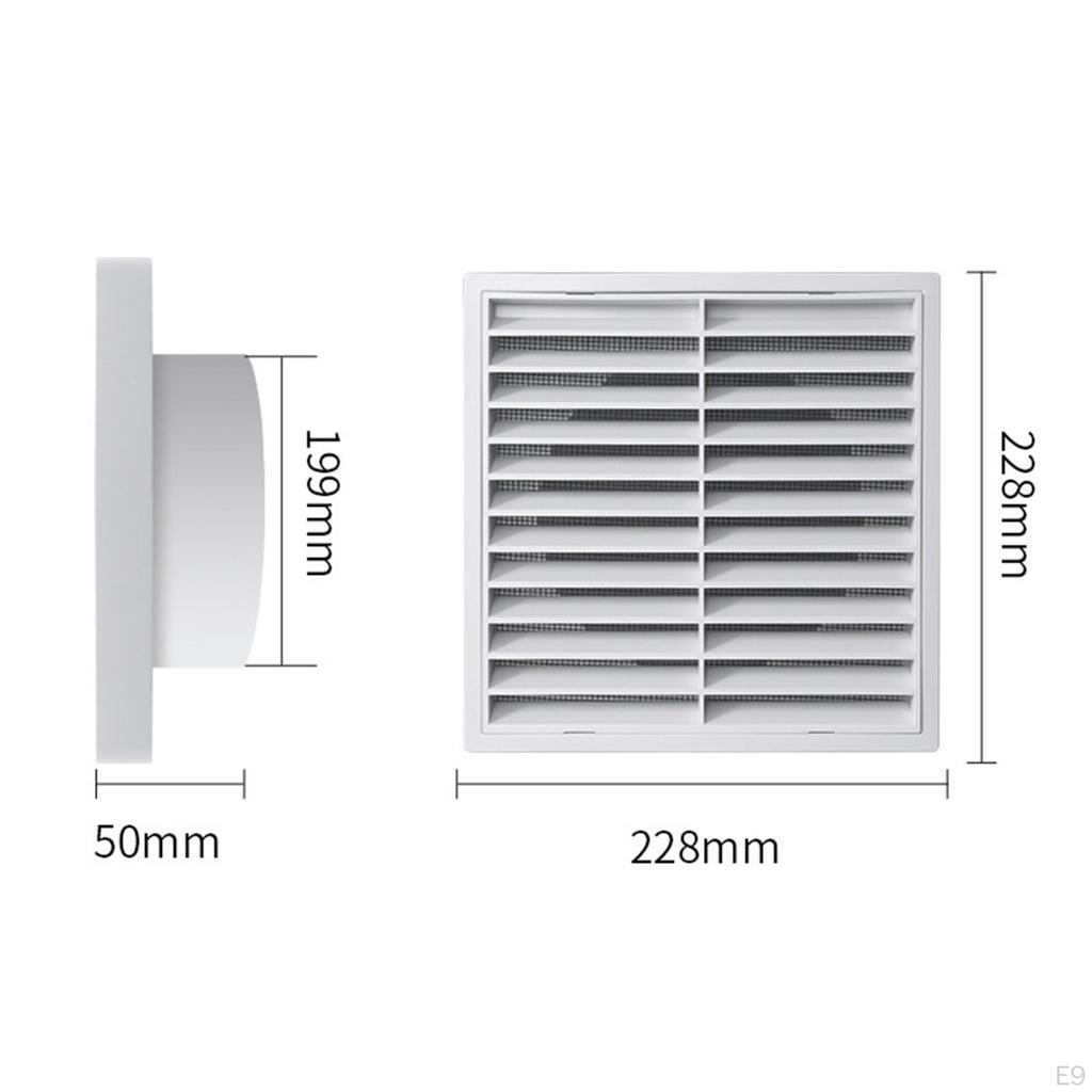 Ventilation Grille Air Exhaust Outlet Return Grill Cover Vent Louver Replaces for Shed