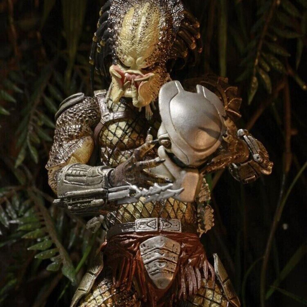 NECA Фигурка Хищника Ultimate Шаман Старейшина В Броне Затерянный Воин Охотник из Джунглей Хищник с Змеиным Зрением Фигурка Чужого Модель Игрушка Подарки