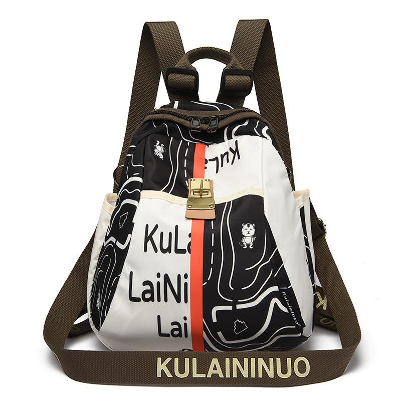 Large Capacity Backpack Fashion Printed Travel Shoulder Bag Casual Ladies Backpack