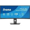 Ecran PC Gamer Incurvé - IIYAMA - 34" - 240Hz - Dalle VA - 0.4ms - Réglable En Hauteur - G-Master GOLD PHOENIX