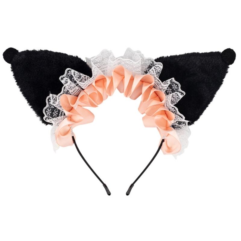 Cartoon Cats Plush Headband Soft And Comfortable Hair Accessories For Children Teens And Cartoon Loving Adults